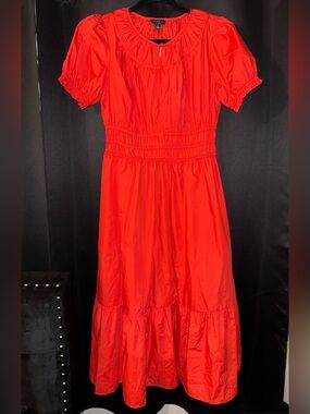 Current air Midi Dress with Smocked Waist